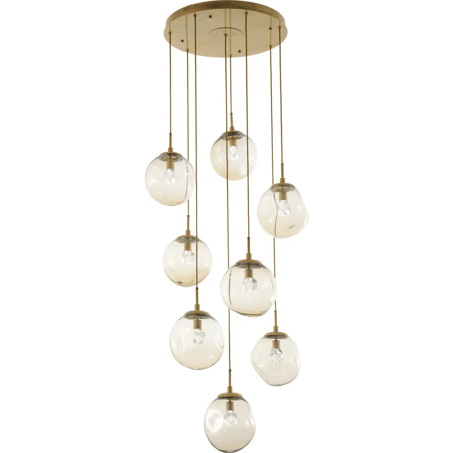Hammerton Studio - Nebula Aster Round Multi-Port, 8-Light - CHB0066-08-GB-ZA-C01-L1 | Montreal Lighting & Hardware
