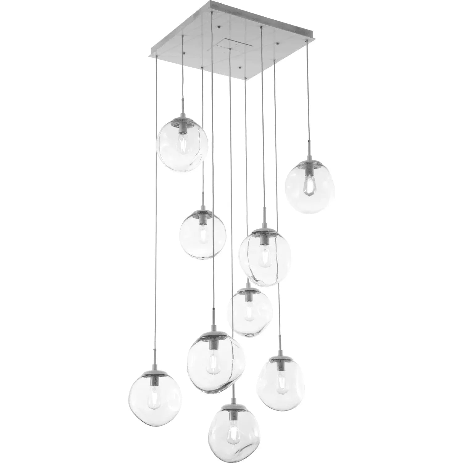 Hammerton Studio - Nebula Aster Square Multi-Port, 9-Light - CHB0062-09-BS-C-C01-E2 | Montreal Lighting & Hardware
