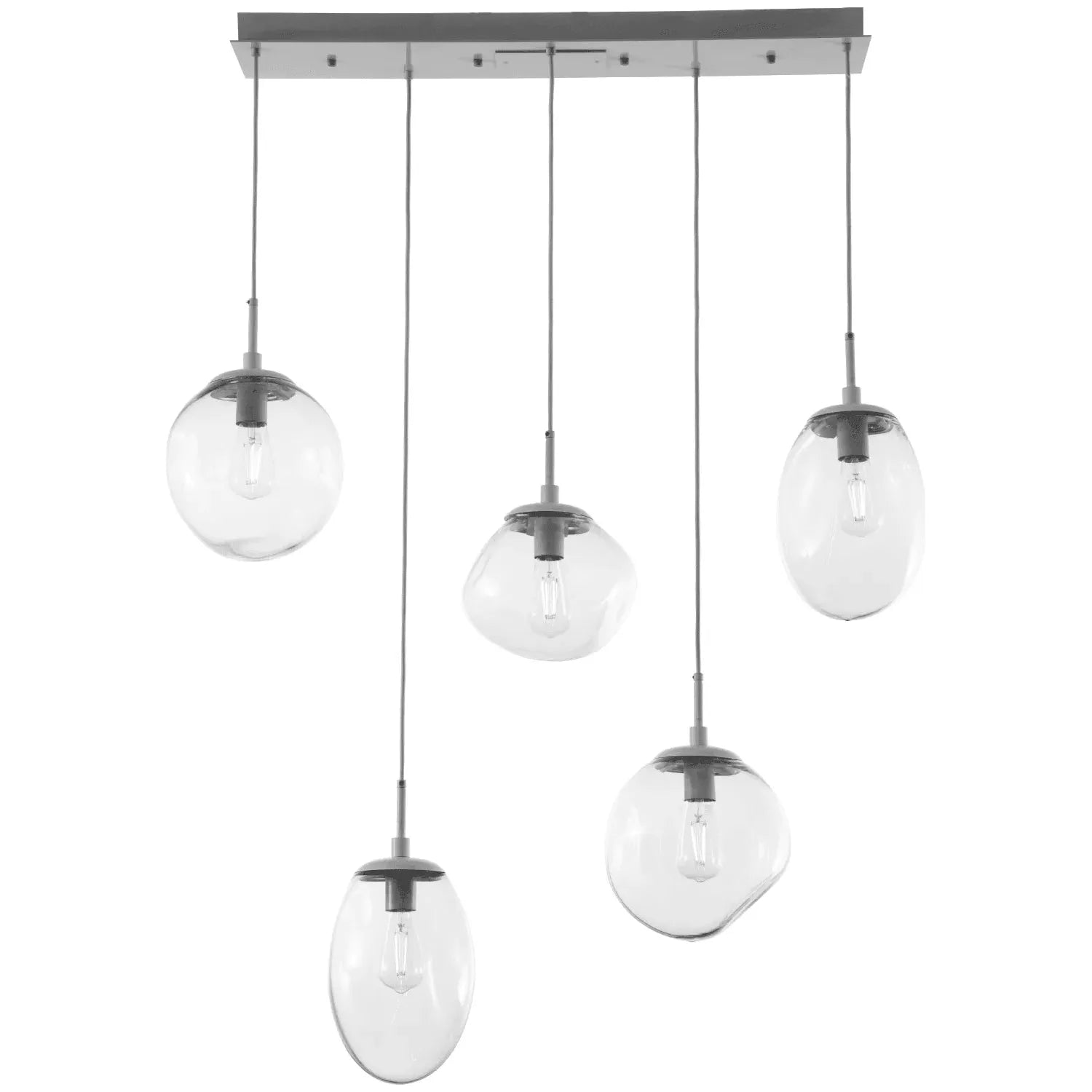 Hammerton Studio - Nebula Cosmos Linear Multi-Port, 5-Light - PLB0065-05-BS-C-C01-E2 | Montreal Lighting & Hardware