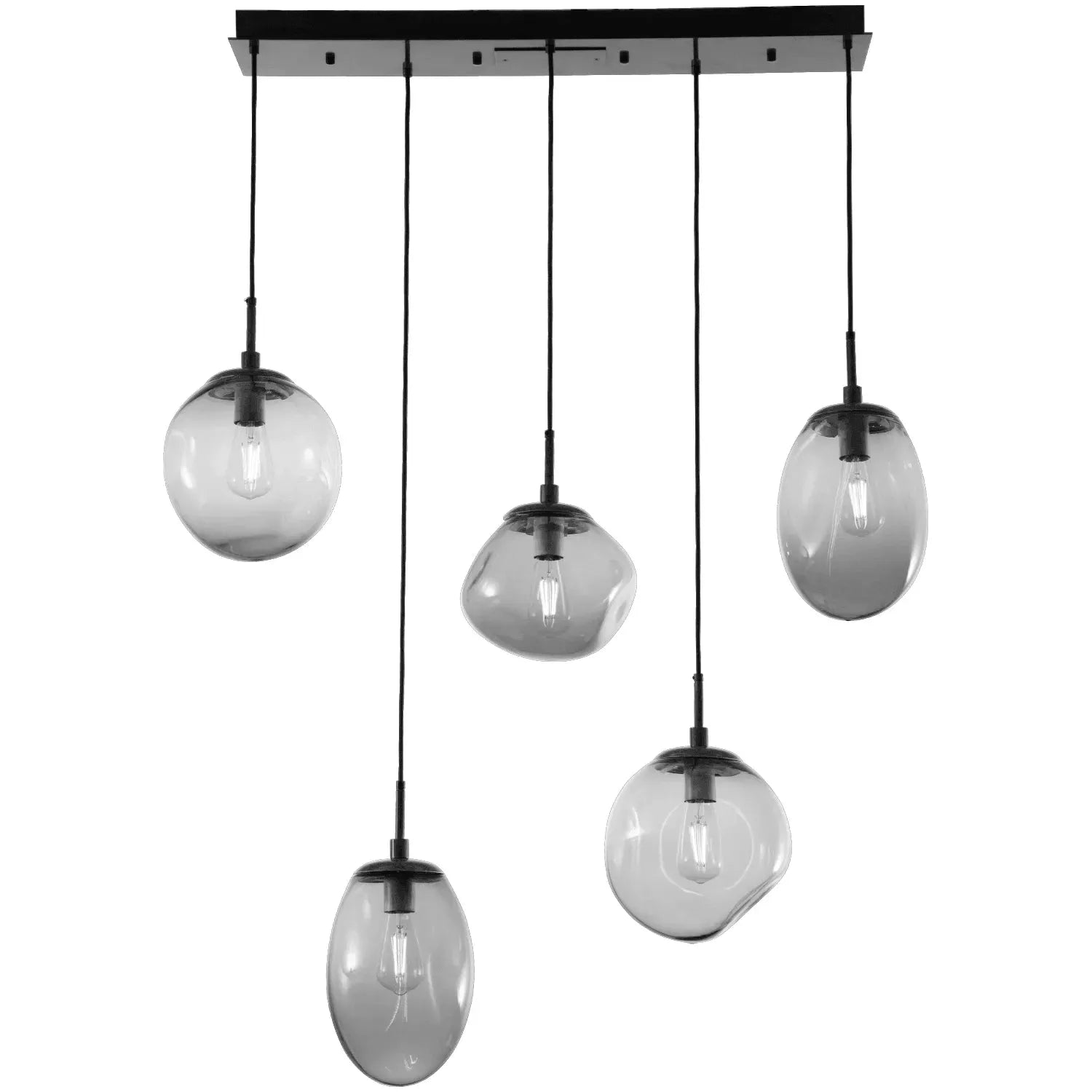 Hammerton Studio - Nebula Cosmos Linear Multi-Port, 5-Light - PLB0065-05-MB-S-C01-E2 | Montreal Lighting & Hardware