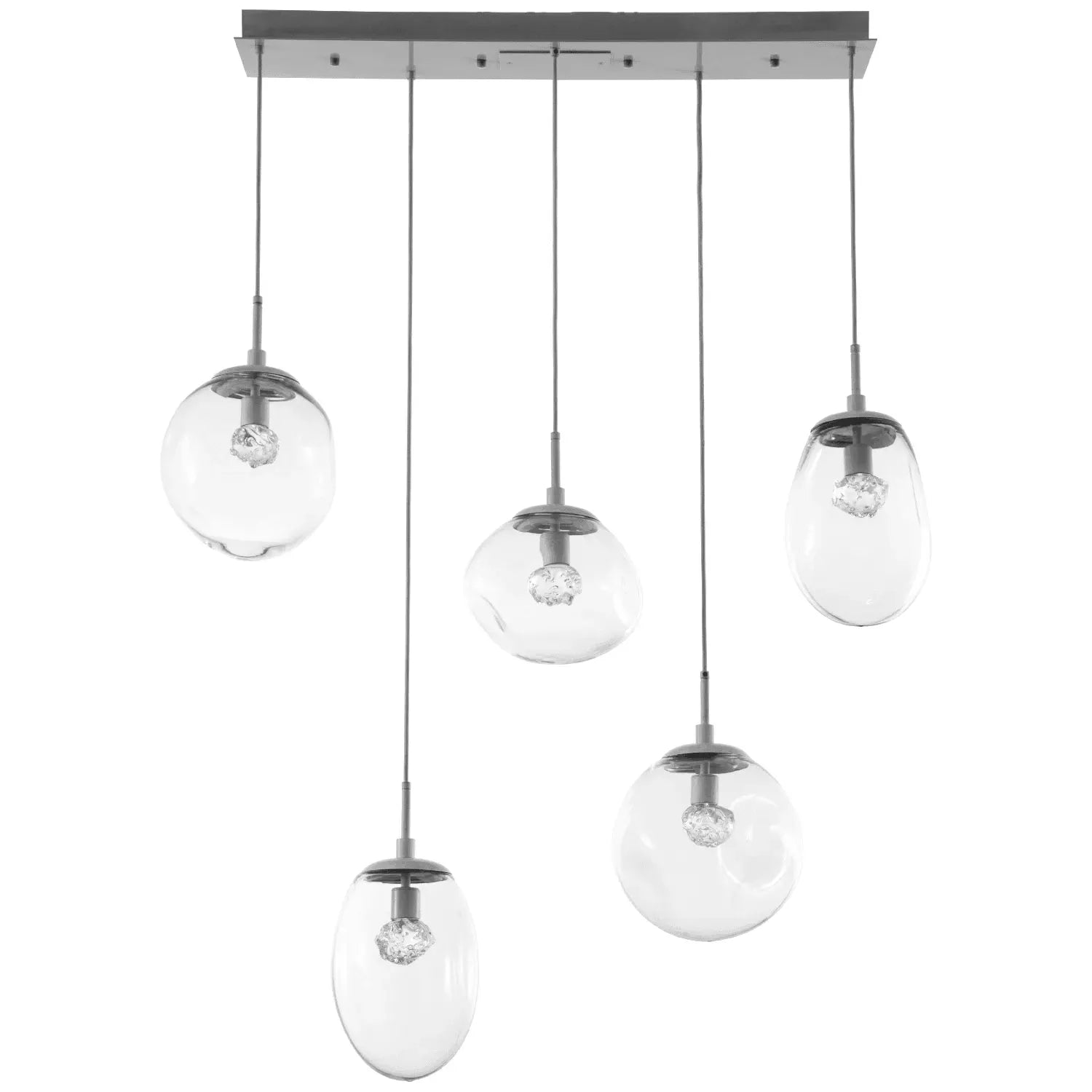 Hammerton Studio - Nebula Cosmos Linear Multi-Port, 5-Light - PLB0069-05-BS-FC-C01-L1 | Montreal Lighting & Hardware