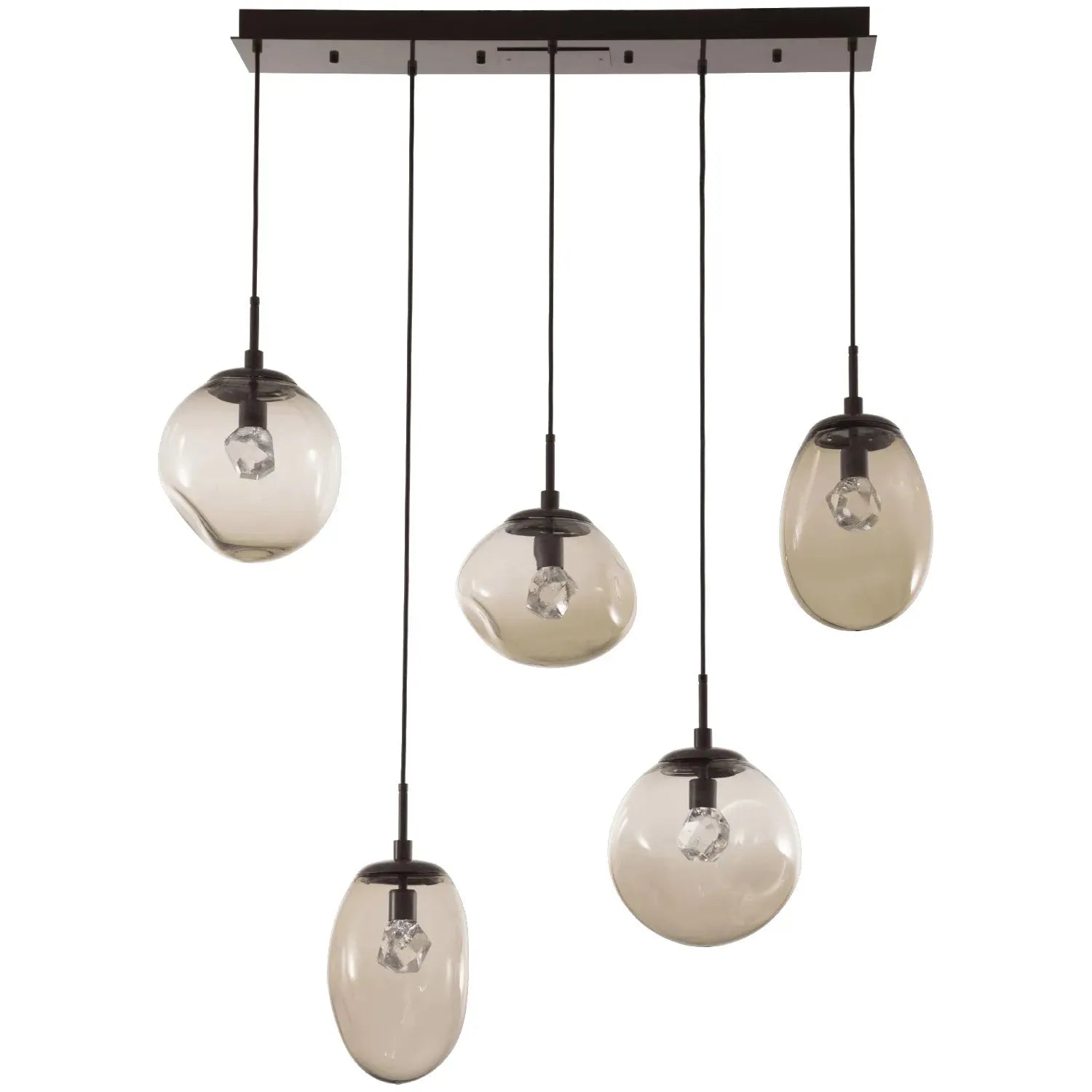Hammerton Studio - Nebula Cosmos Linear Multi-Port, 5-Light - PLB0069-05-FB-ZB-C01-L1 | Montreal Lighting & Hardware
