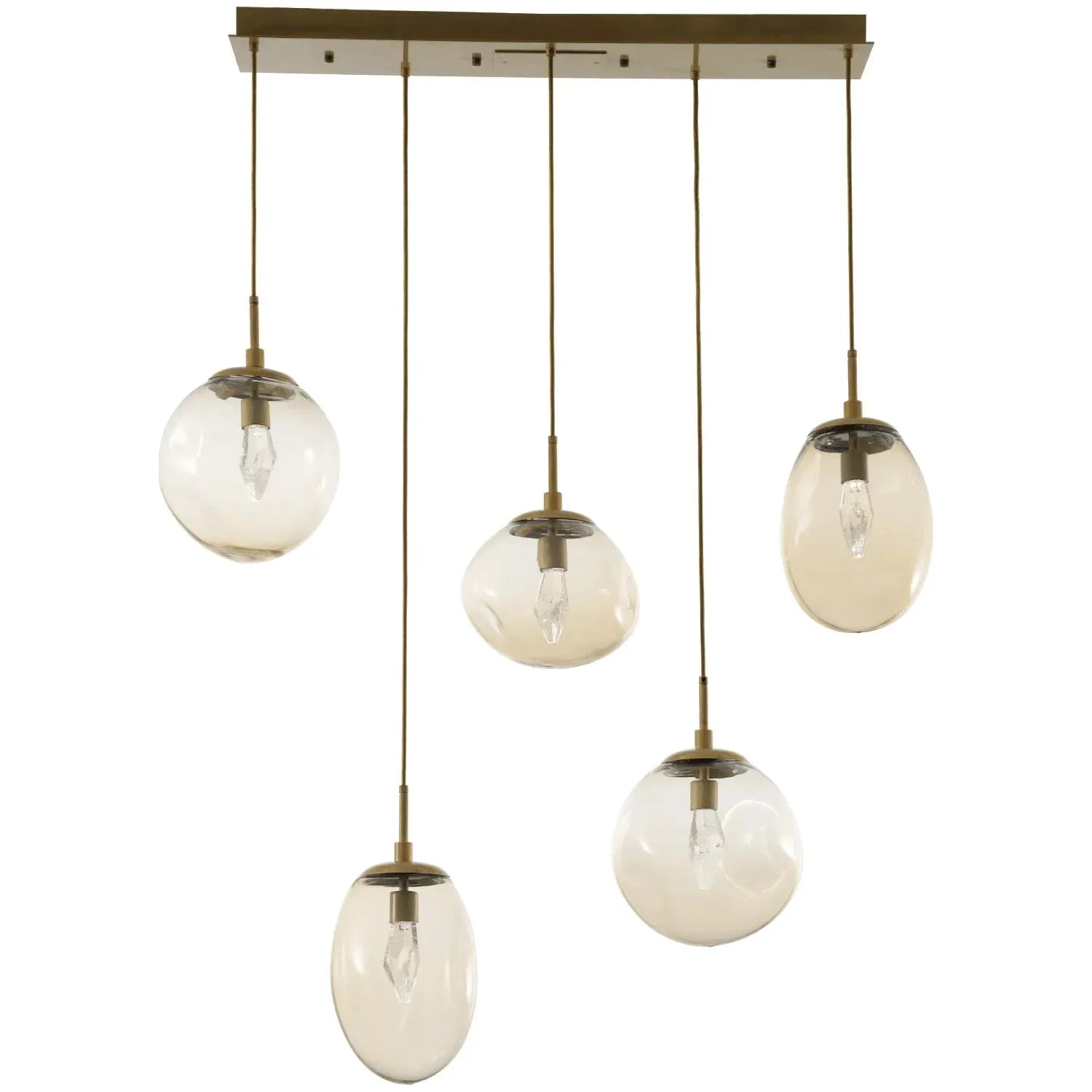 Hammerton Studio - Nebula Cosmos Linear Multi-Port, 5-Light - PLB0069-05-GB-GA-C01-L1 | Montreal Lighting & Hardware