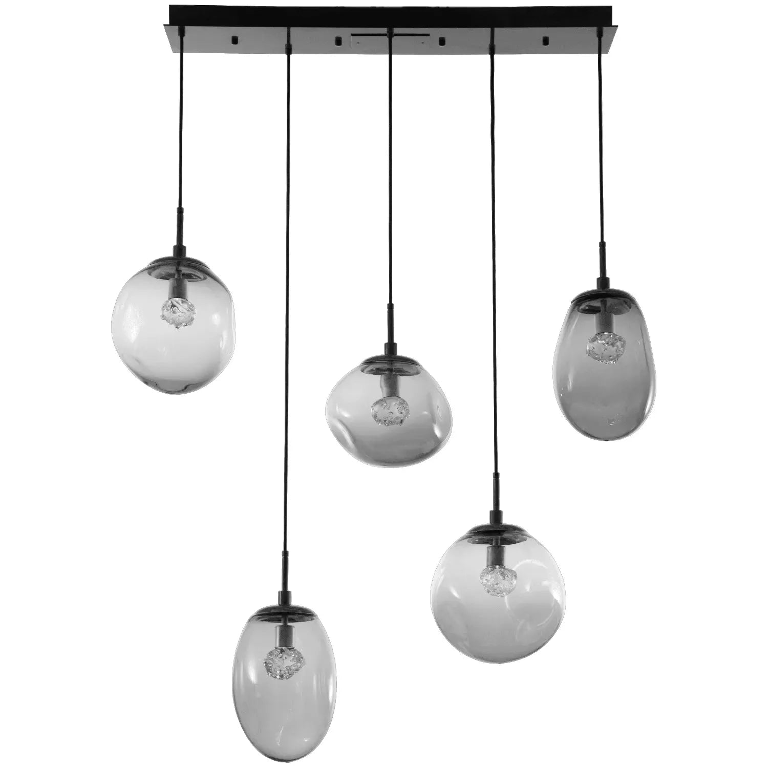 Hammerton Studio - Nebula Cosmos Linear Multi-Port, 5-Light - PLB0069-05-MB-FS-C01-L1 | Montreal Lighting & Hardware