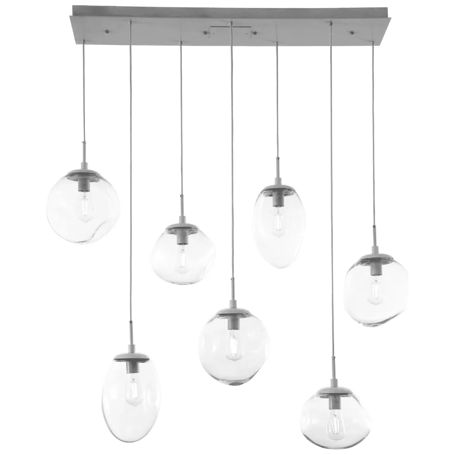 Hammerton Studio - Nebula Cosmos Linear Multi-Port, 7-Light - PLB0065-07-BS-C-C01-E2 | Montreal Lighting & Hardware