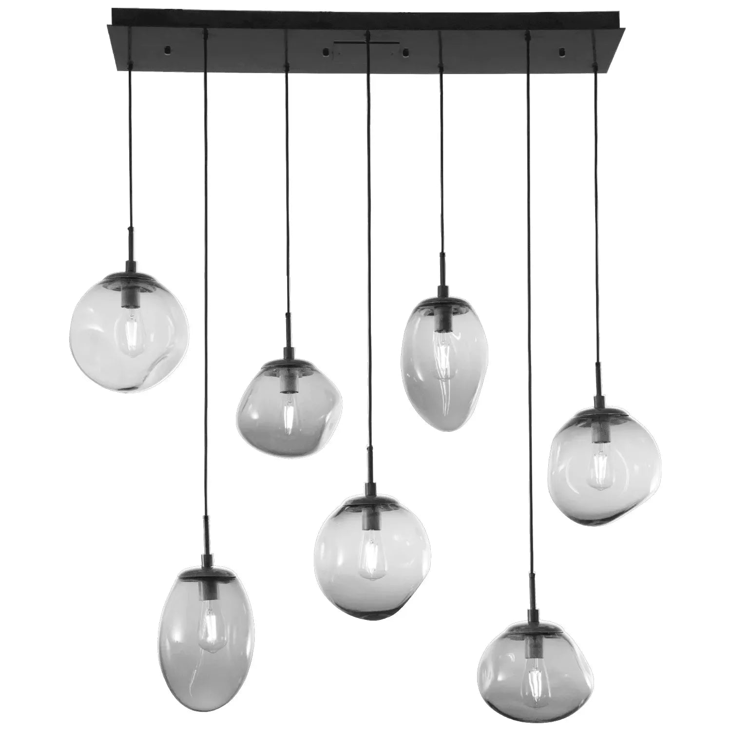 Hammerton Studio - Nebula Cosmos Linear Multi-Port, 7-Light - PLB0065-07-MB-S-C01-E2 | Montreal Lighting & Hardware