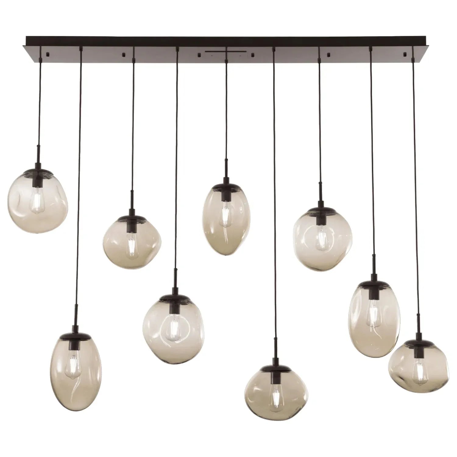 Hammerton Studio - Nebula Cosmos Linear Multi-Port, 9-Light - PLB0065-09-FB-B-C01-E2 | Montreal Lighting & Hardware