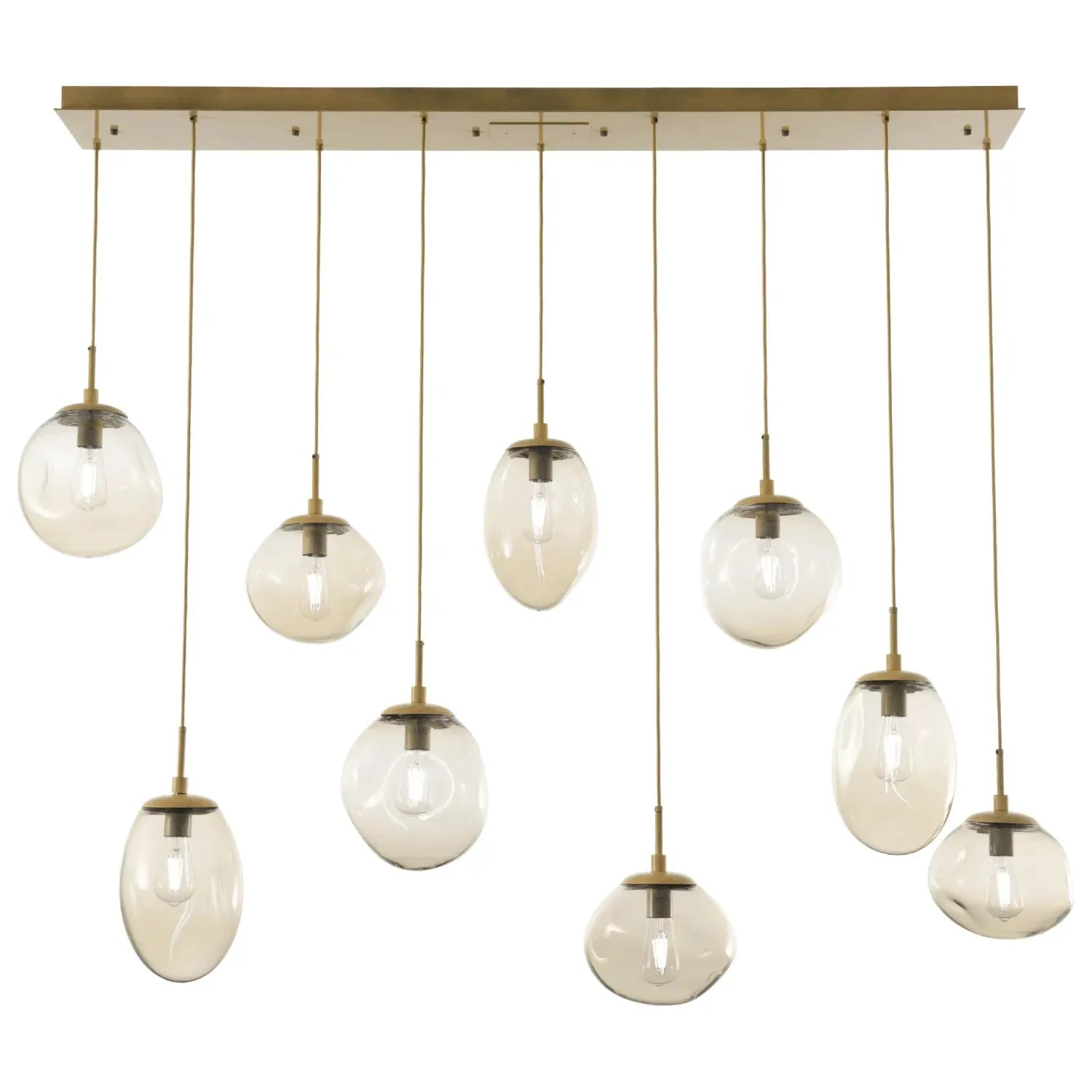 Hammerton Studio - Nebula Cosmos Linear Multi-Port, 9-Light - PLB0065-09-GB-A-C01-E2 | Montreal Lighting & Hardware