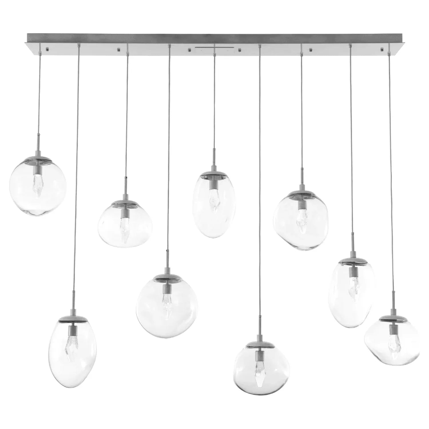 Hammerton Studio - Nebula Cosmos Linear Multi-Port, 9-Light - PLB0069-09-BS-GC-C01-L1 | Montreal Lighting & Hardware