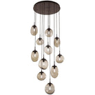 Hammerton Studio - Nebula Cosmos Round Multi-Port, 11-Light - CHB0065-11-FB-B-C01-E2 | Montreal Lighting & Hardware