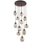Hammerton Studio - Nebula Cosmos Round Multi-Port, 11-Light - CHB0069-11-FB-FB-C01-L1 | Montreal Lighting & Hardware