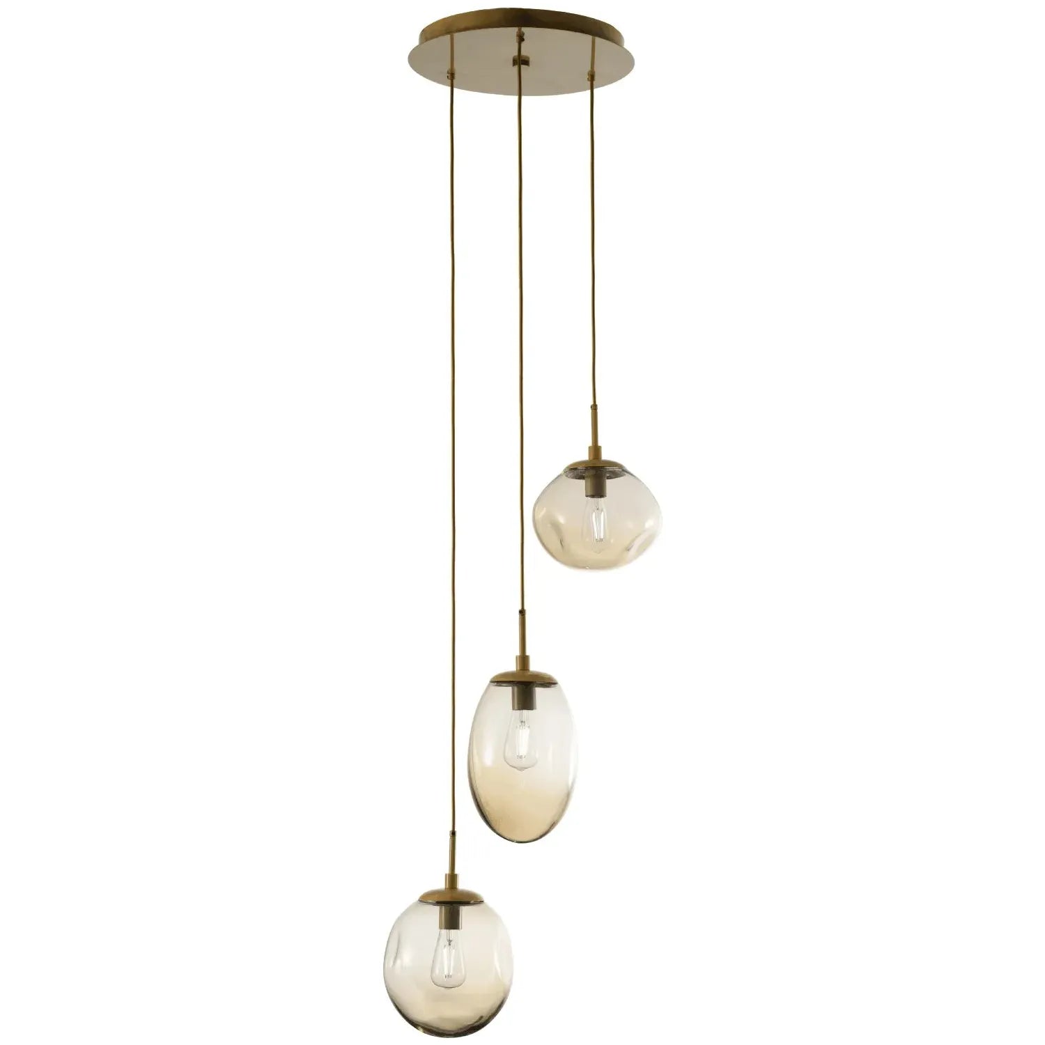 Hammerton Studio - Nebula Cosmos Round Multi-Port, 3-Light - CHB0065-03-GB-A-C01-E2 | Montreal Lighting & Hardware
