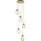 Hammerton Studio - Nebula Cosmos Round Multi-Port, 5-Light - CHB0065-05-GB-A-C01-E2 | Montreal Lighting & Hardware