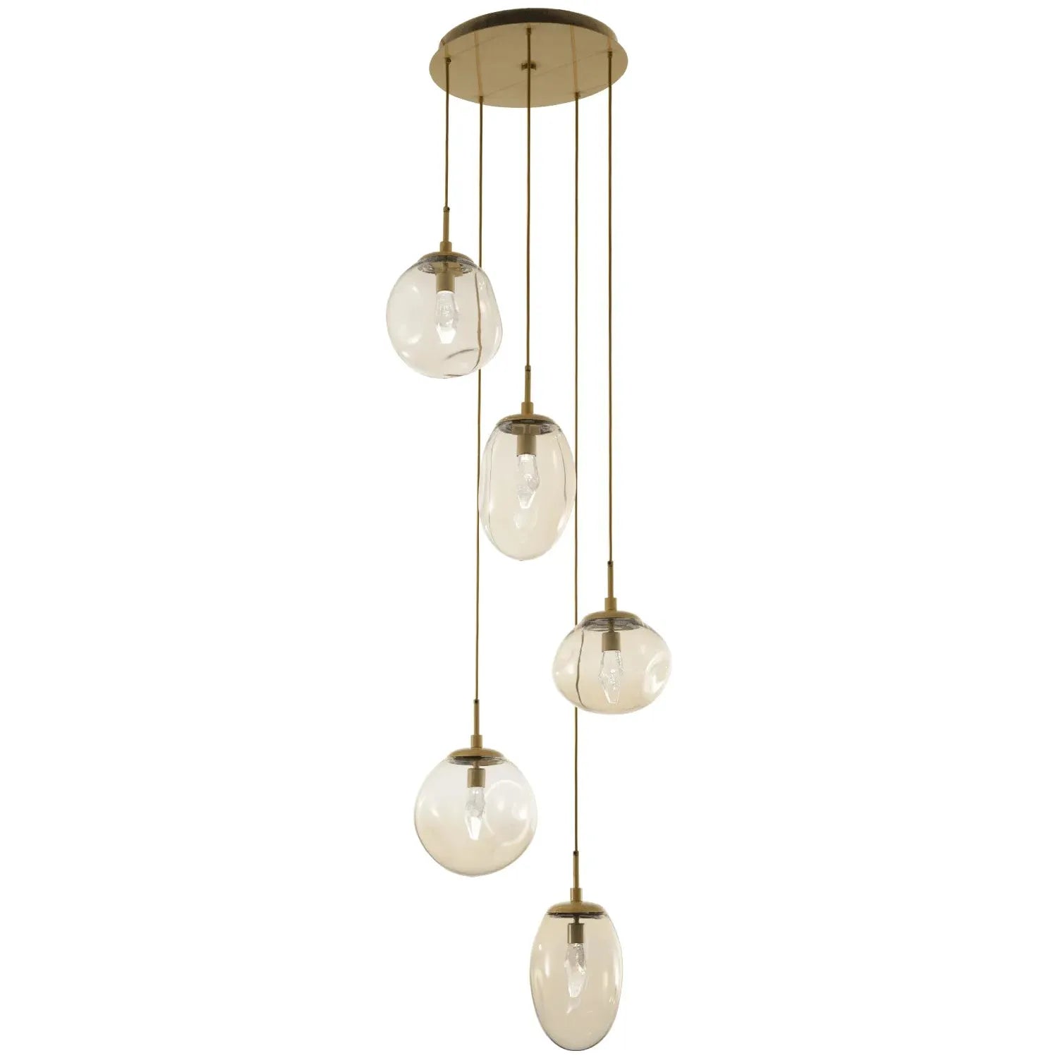 Hammerton Studio - Nebula Cosmos Round Multi-Port, 5-Light - CHB0069-05-GB-GA-C01-L1 | Montreal Lighting & Hardware