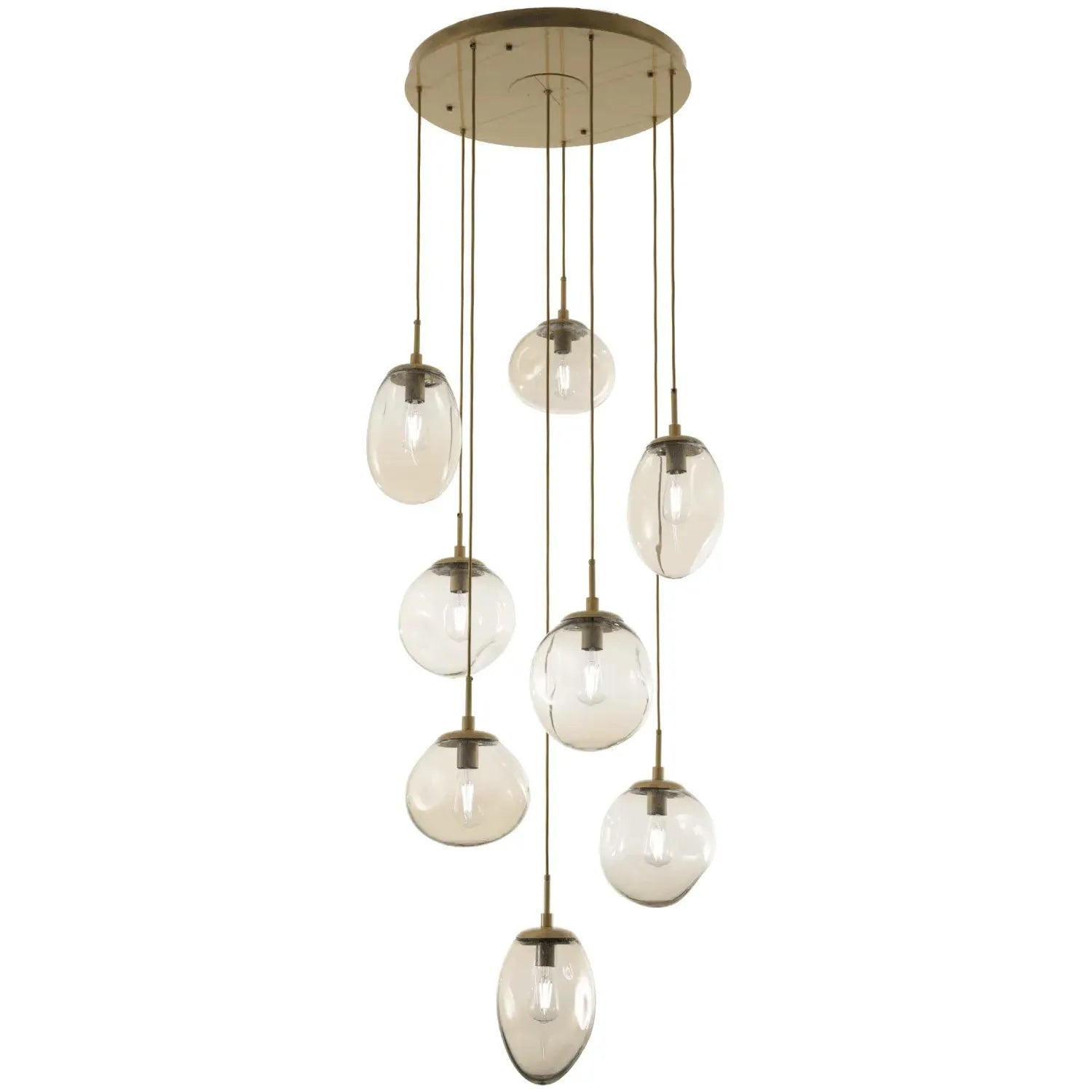 Hammerton Studio - Nebula Cosmos Round Multi-Port, 8-Light - CHB0065-08-GB-A-C01-E2 | Montreal Lighting & Hardware