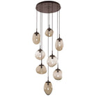 Hammerton Studio - Nebula Cosmos Round Multi-Port, 8-Light - CHB0069-08-FB-GB-C01-L1 | Montreal Lighting & Hardware