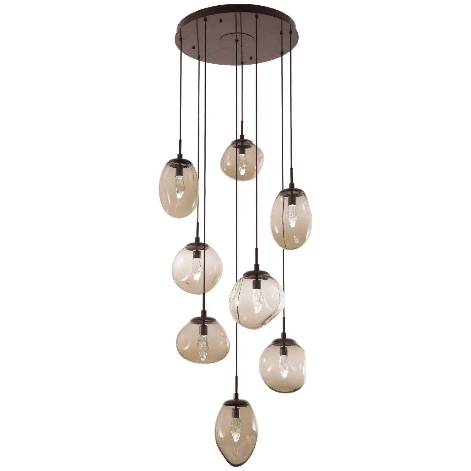 Hammerton Studio - Nebula Cosmos Round Multi-Port, 8-Light - CHB0069-08-FB-GB-C01-L1 | Montreal Lighting & Hardware