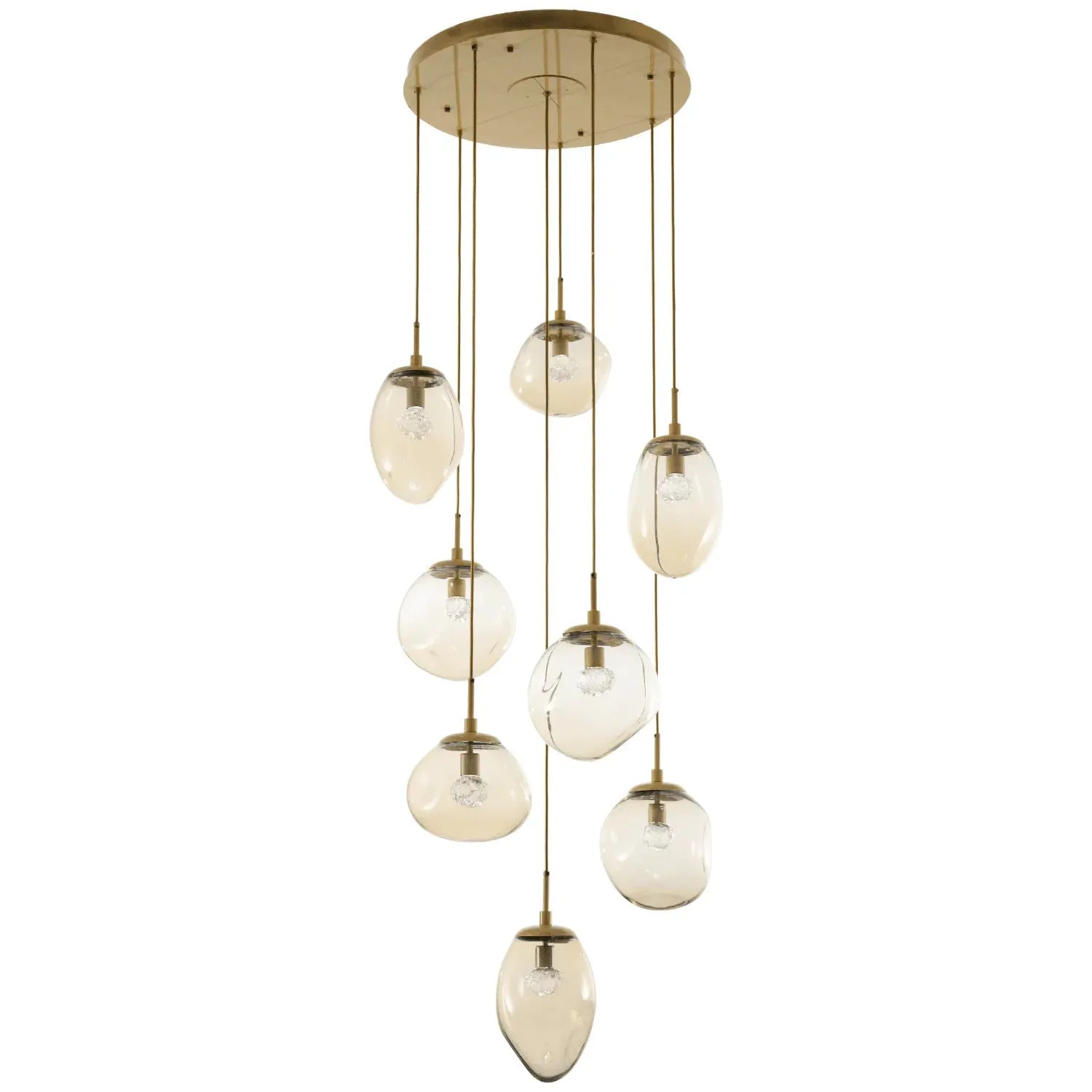 Hammerton Studio - Nebula Cosmos Round Multi-Port, 8-Light - CHB0069-08-GB-FA-C01-L1 | Montreal Lighting & Hardware