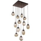 Hammerton Studio - Nebula Cosmos Square Multi-Port, 12-Light - CHB0065-12-FB-B-C01-E2 | Montreal Lighting & Hardware