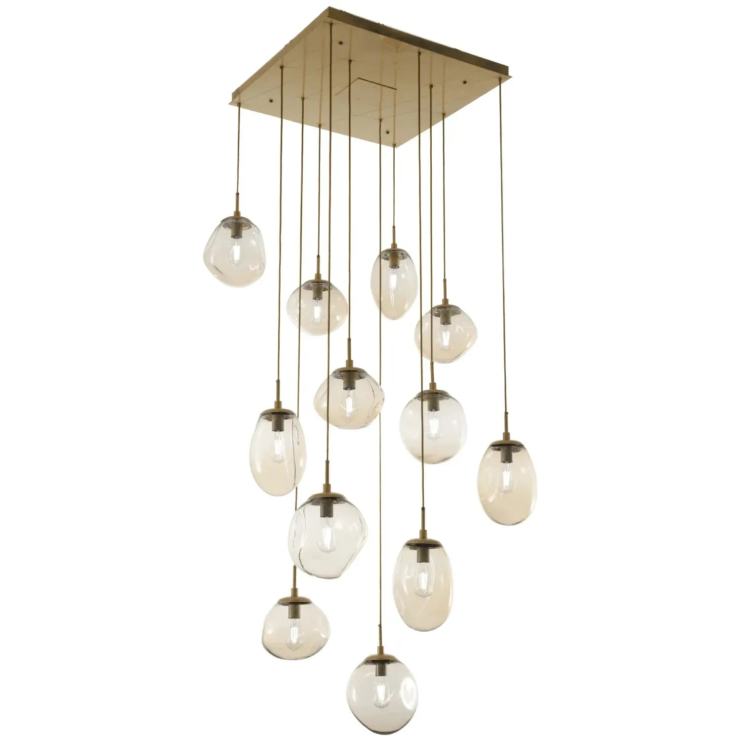 Hammerton Studio - Nebula Cosmos Square Multi-Port, 12-Light - CHB0065-12-GB-A-C01-E2 | Montreal Lighting & Hardware