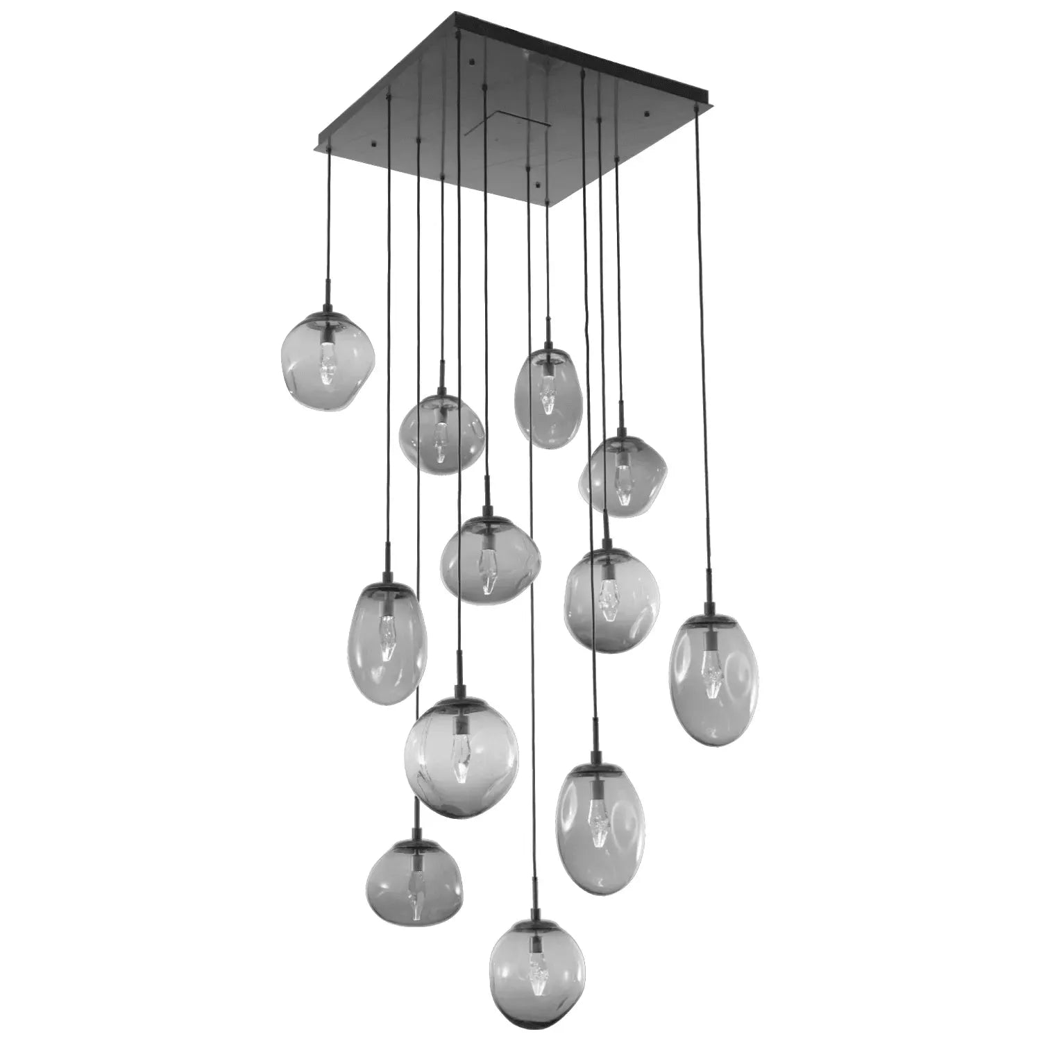 Hammerton Studio - Nebula Cosmos Square Multi-Port, 12-Light - CHB0069-12-MB-GS-C01-L1 | Montreal Lighting & Hardware