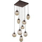 Hammerton Studio - Nebula Cosmos Square Multi-Port, 9-Light - CHB0065-09-FB-B-C01-E2 | Montreal Lighting & Hardware