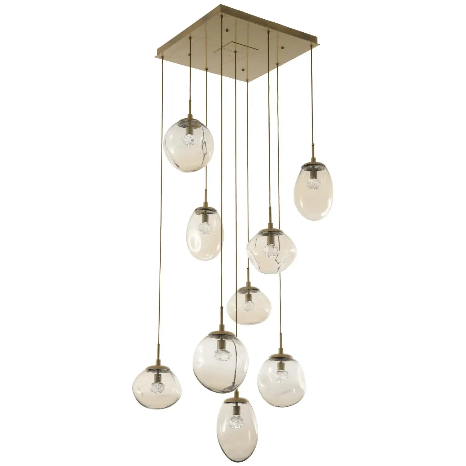 Hammerton Studio - Nebula Cosmos Square Multi-Port, 9-Light - CHB0069-09-GB-FA-C01-L1 | Montreal Lighting & Hardware