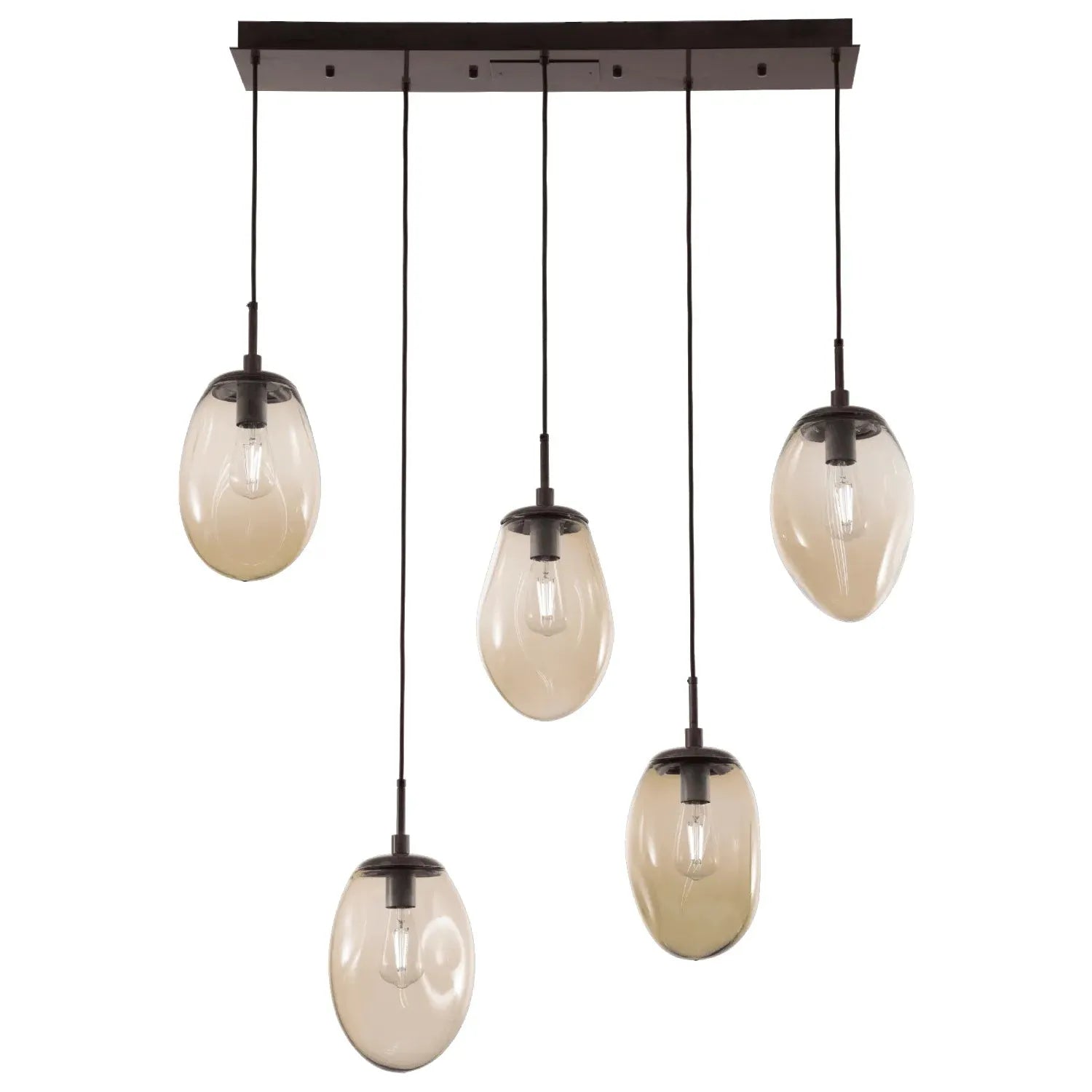 Hammerton Studio - Nebula Meteo Linear Multi-Port, 5-Light - PLB0063-05-FB-B-C01-E2 | Montreal Lighting & Hardware