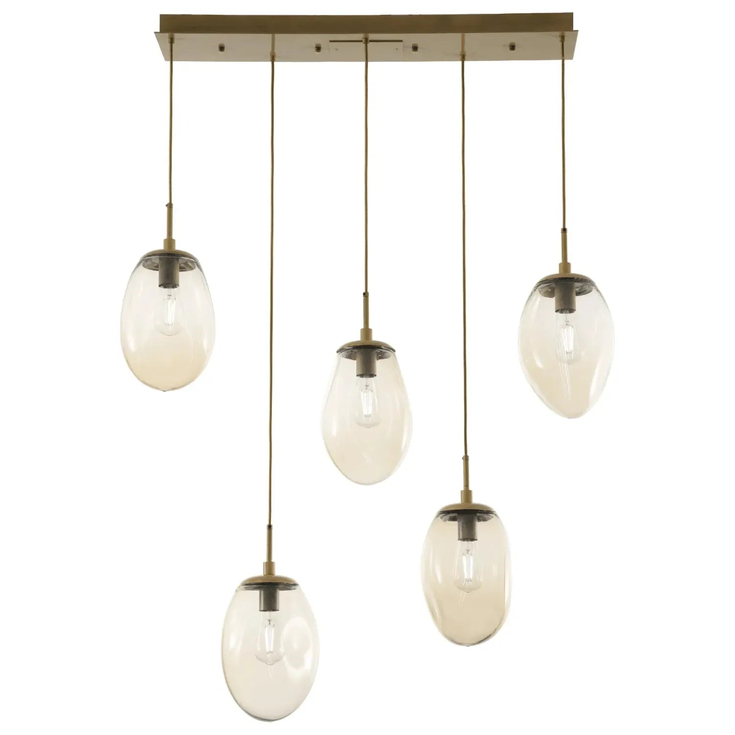 Hammerton Studio - Nebula Meteo Linear Multi-Port, 5-Light - PLB0063-05-GB-A-C01-E2 | Montreal Lighting & Hardware