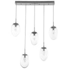 Hammerton Studio - Nebula Meteo Linear Multi-Port, 5-Light - PLB0067-05-BS-GC-C01-L1 | Montreal Lighting & Hardware