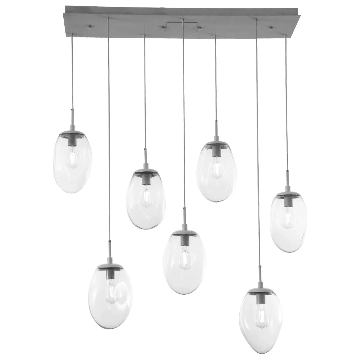 Hammerton Studio - Nebula Meteo Linear Multi-Port, 7-Light - PLB0063-07-BS-C-C01-E2 | Montreal Lighting & Hardware