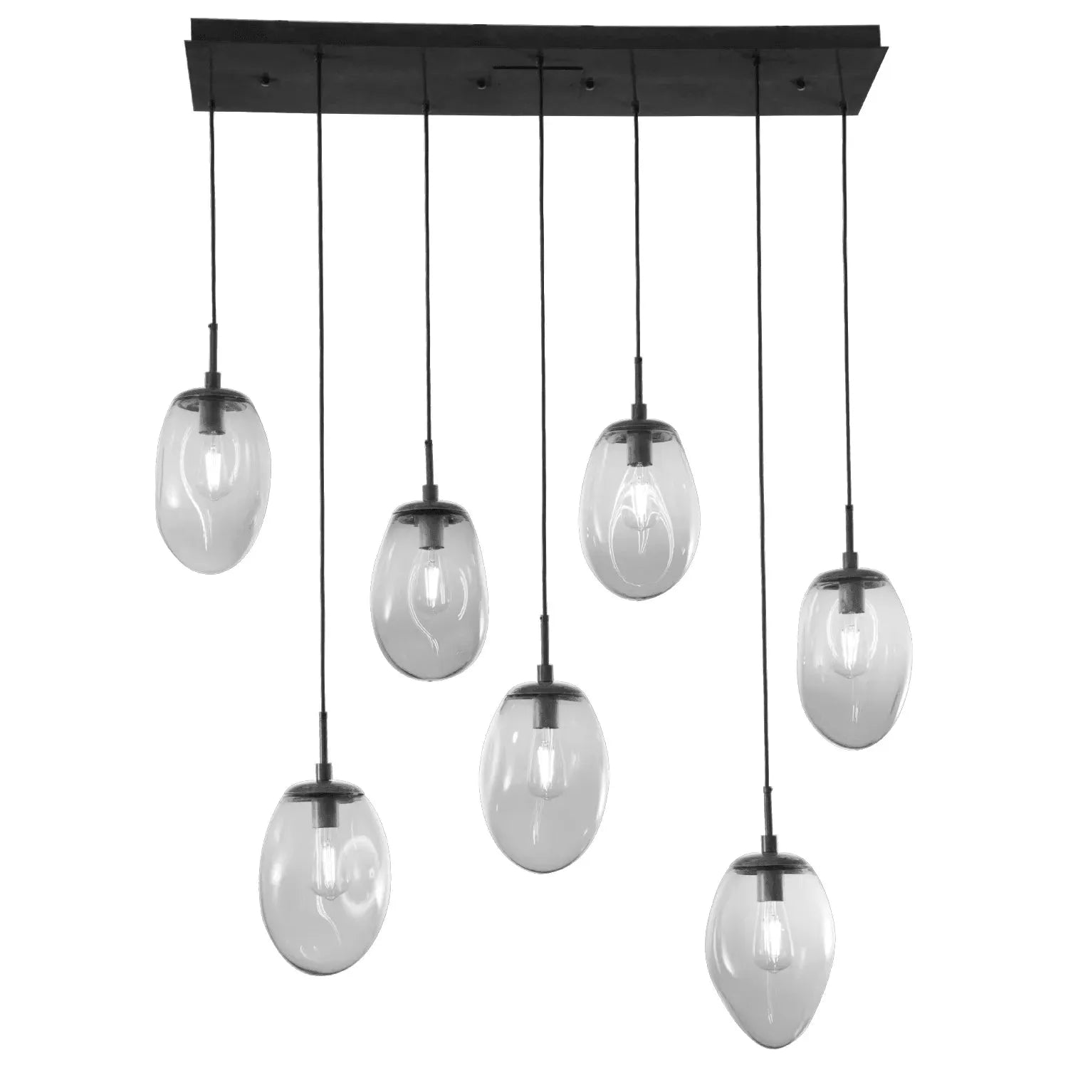 Hammerton Studio - Nebula Meteo Linear Multi-Port, 7-Light - PLB0063-07-MB-S-C01-E2 | Montreal Lighting & Hardware