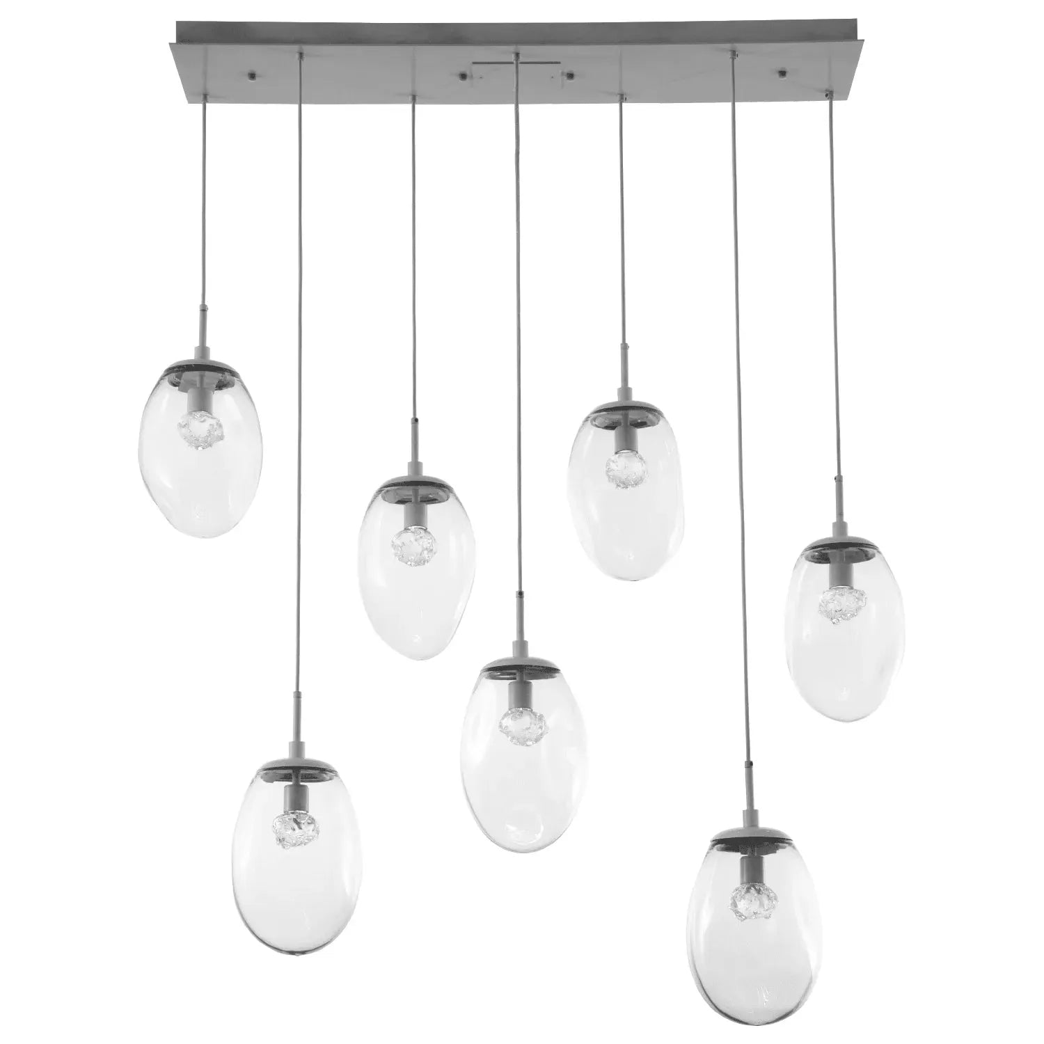 Hammerton Studio - Nebula Meteo Linear Multi-Port, 7-Light - PLB0067-07-BS-FC-C01-L1 | Montreal Lighting & Hardware