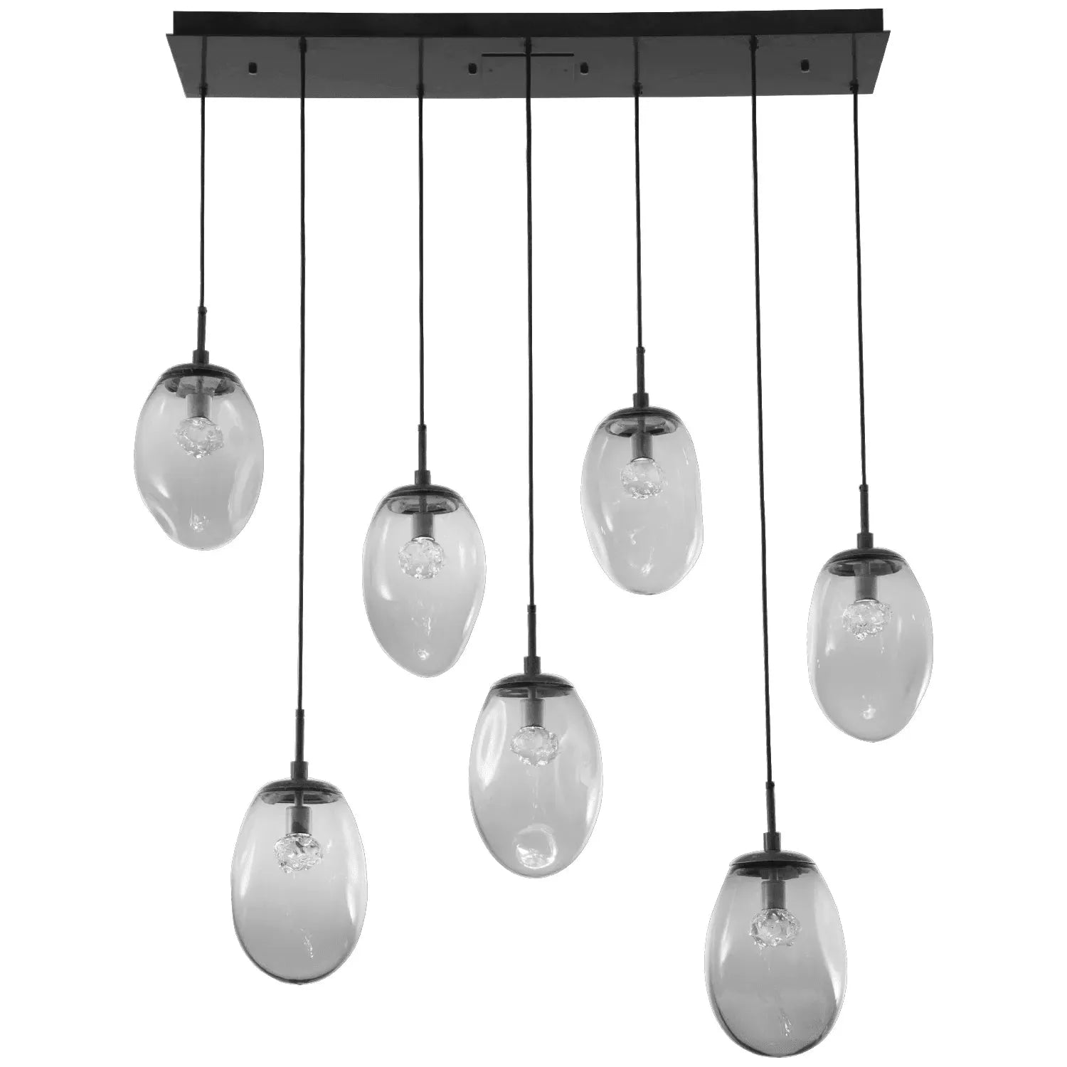 Hammerton Studio - Nebula Meteo Linear Multi-Port, 7-Light - PLB0067-07-MB-FS-C01-L1 | Montreal Lighting & Hardware