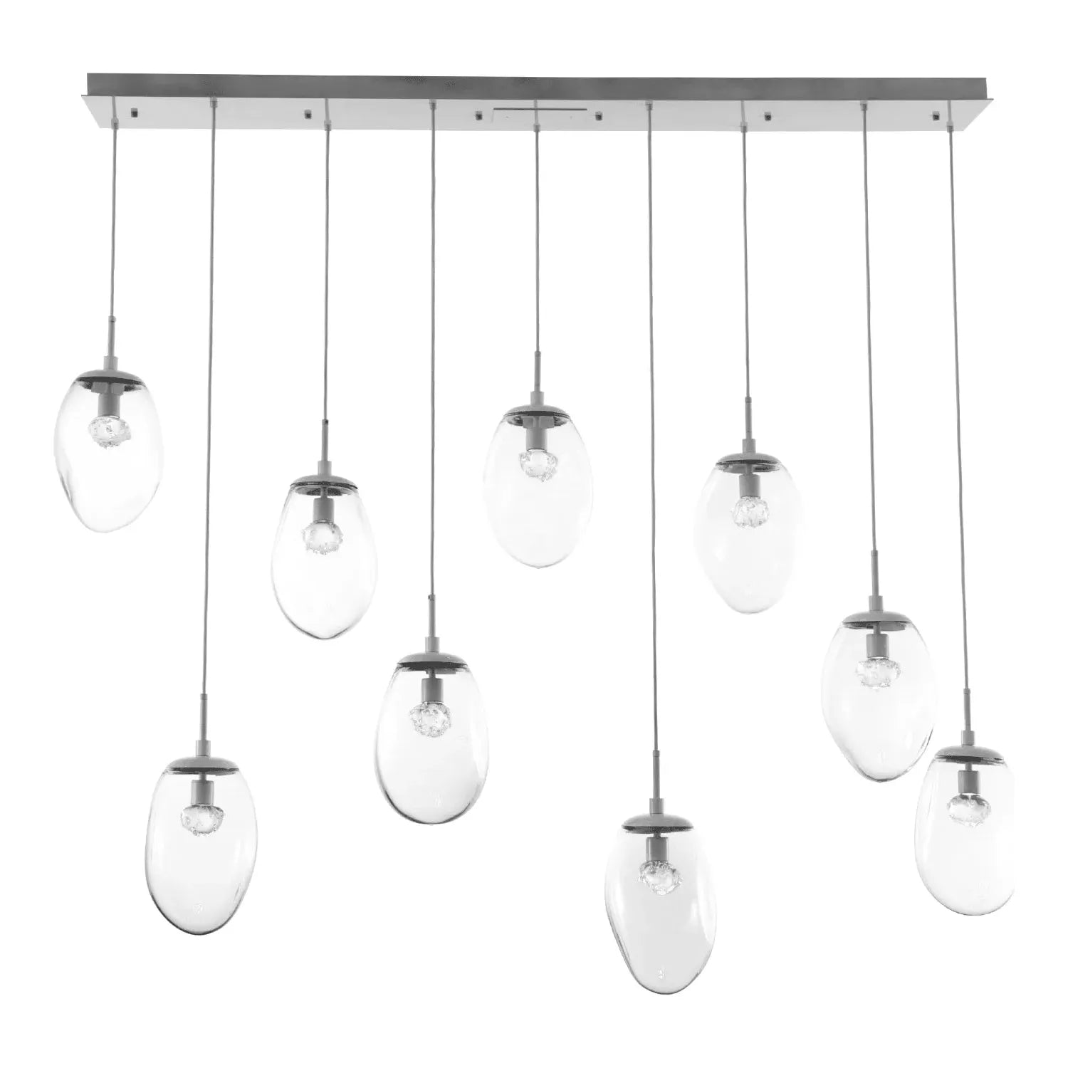 Hammerton Studio - Nebula Meteo Linear Multi-Port, 9-Light - PLB0067-09-BS-FC-C01-L1 | Montreal Lighting & Hardware