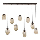 Hammerton Studio - Nebula Meteo Linear Multi-Port, 9-Light - PLB0067-09-FB-ZB-C01-L1 | Montreal Lighting & Hardware