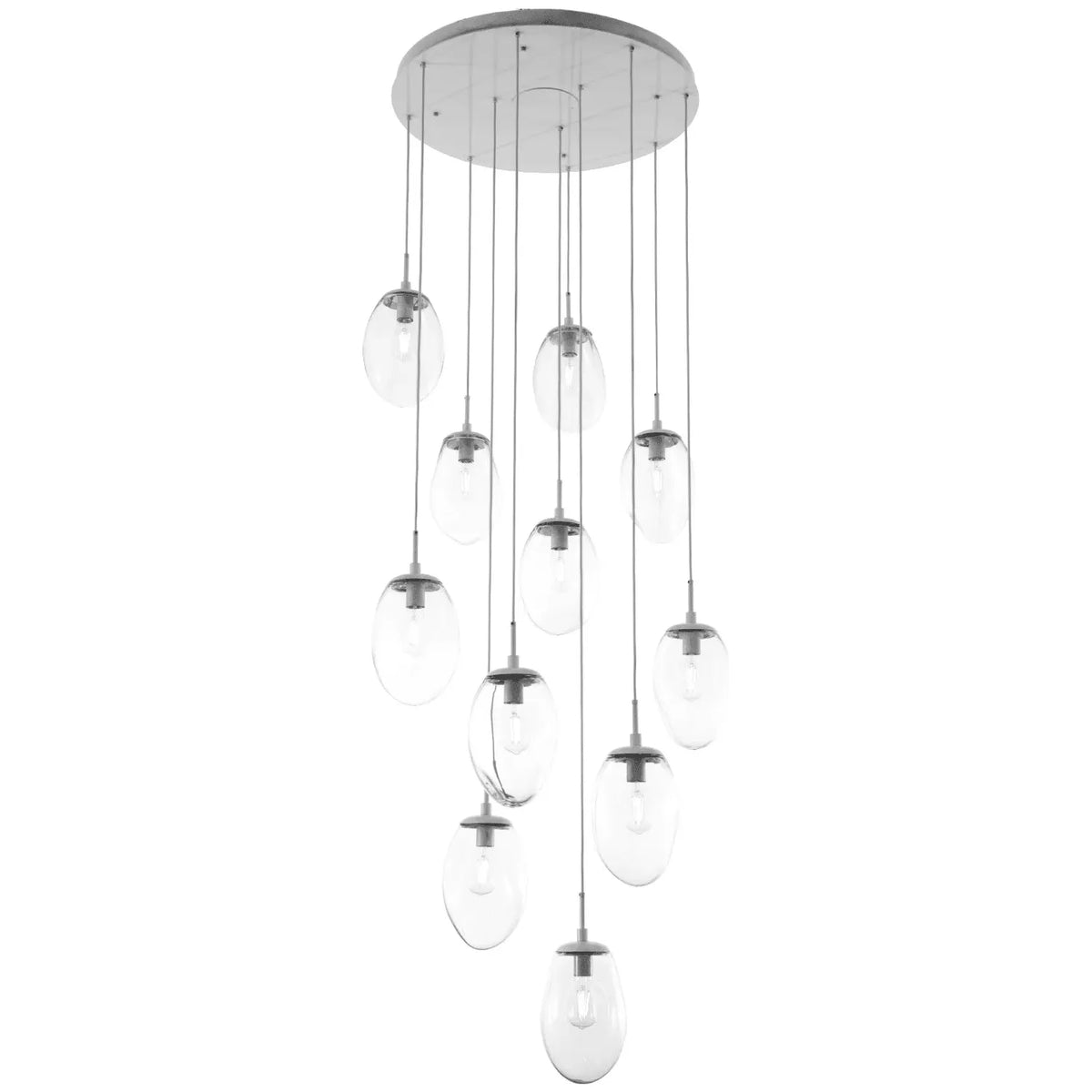 Hammerton Studio - Nebula Meteo Round Multi-Port, 11-Light - CHB0063-11-BS-A-C01-E2 | Montreal Lighting & Hardware