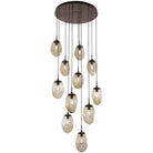 Hammerton Studio - Nebula Meteo Round Multi-Port, 11-Light - CHB0063-11-BS-A-C01-E2 | Montreal Lighting & Hardware