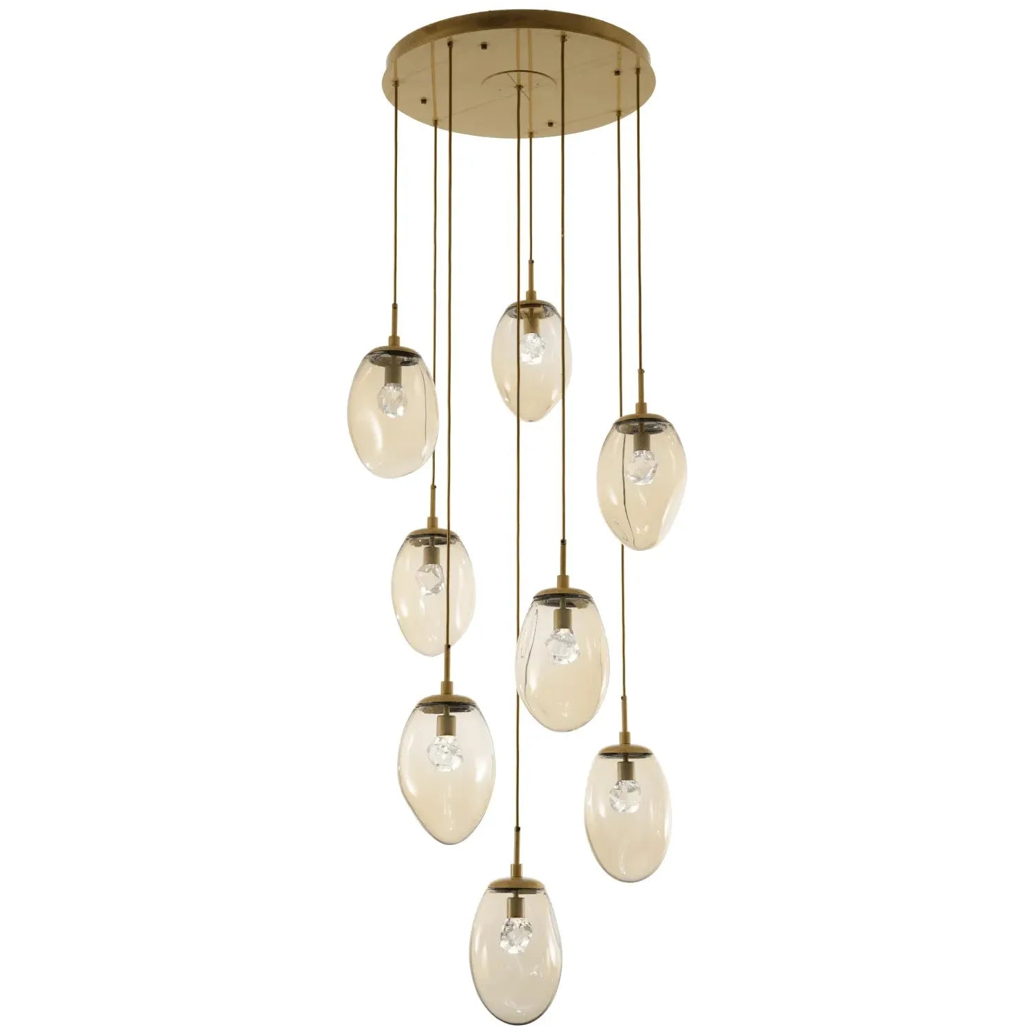 Hammerton Studio - Nebula Meteo Round Multi-Port, 8-Light - CHB0067-08-GB-ZA-C01-L1 | Montreal Lighting & Hardware