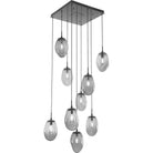 Hammerton Studio - Nebula Meteo Square Multi-Port, 9-Light - CHB0063-09-MB-S-C01-E2 | Montreal Lighting & Hardware