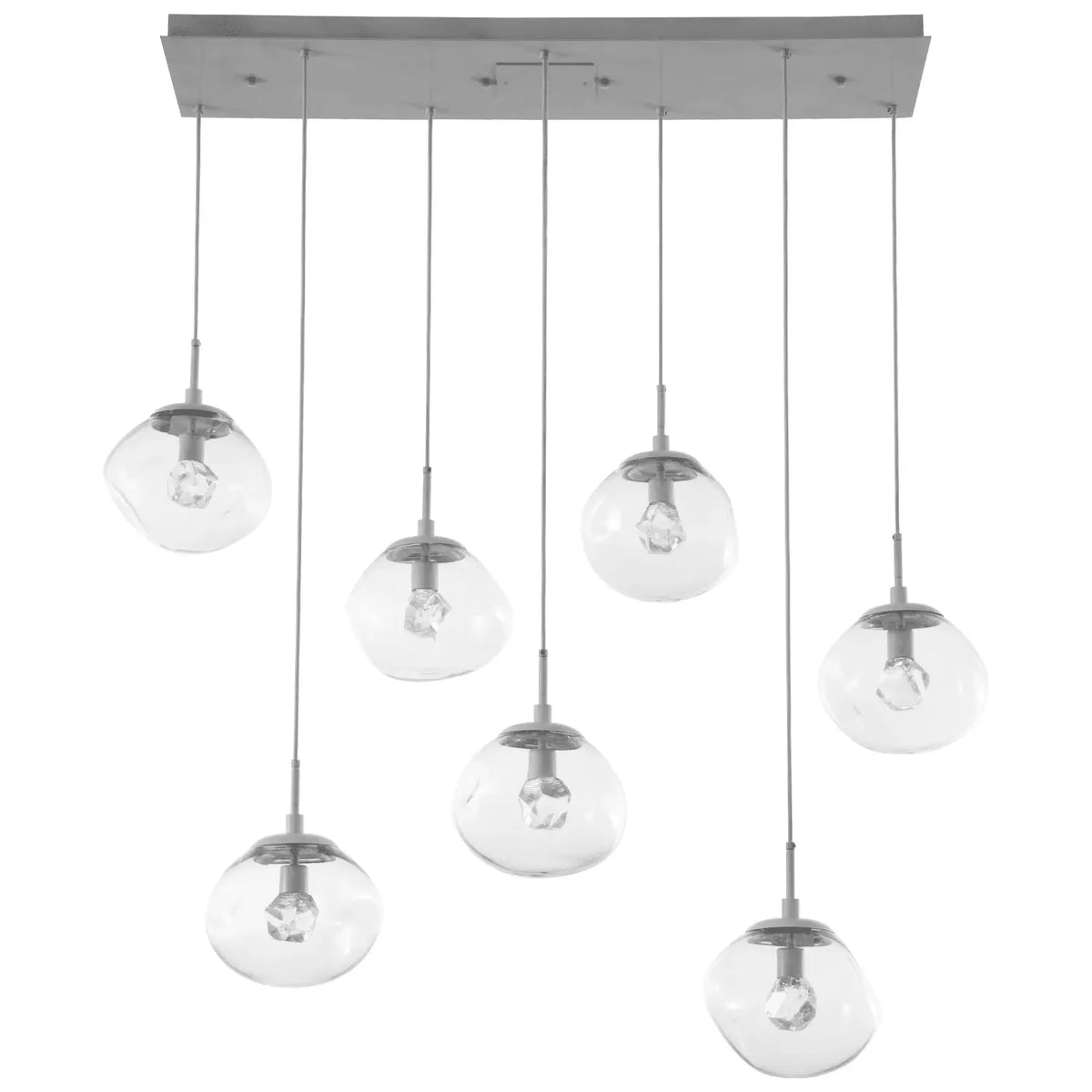 Hammerton Studio - Nebula Nova Linear Multi-Port, 7-Light - PLB0068-07-BS-ZC-C01-L1 | Montreal Lighting & Hardware