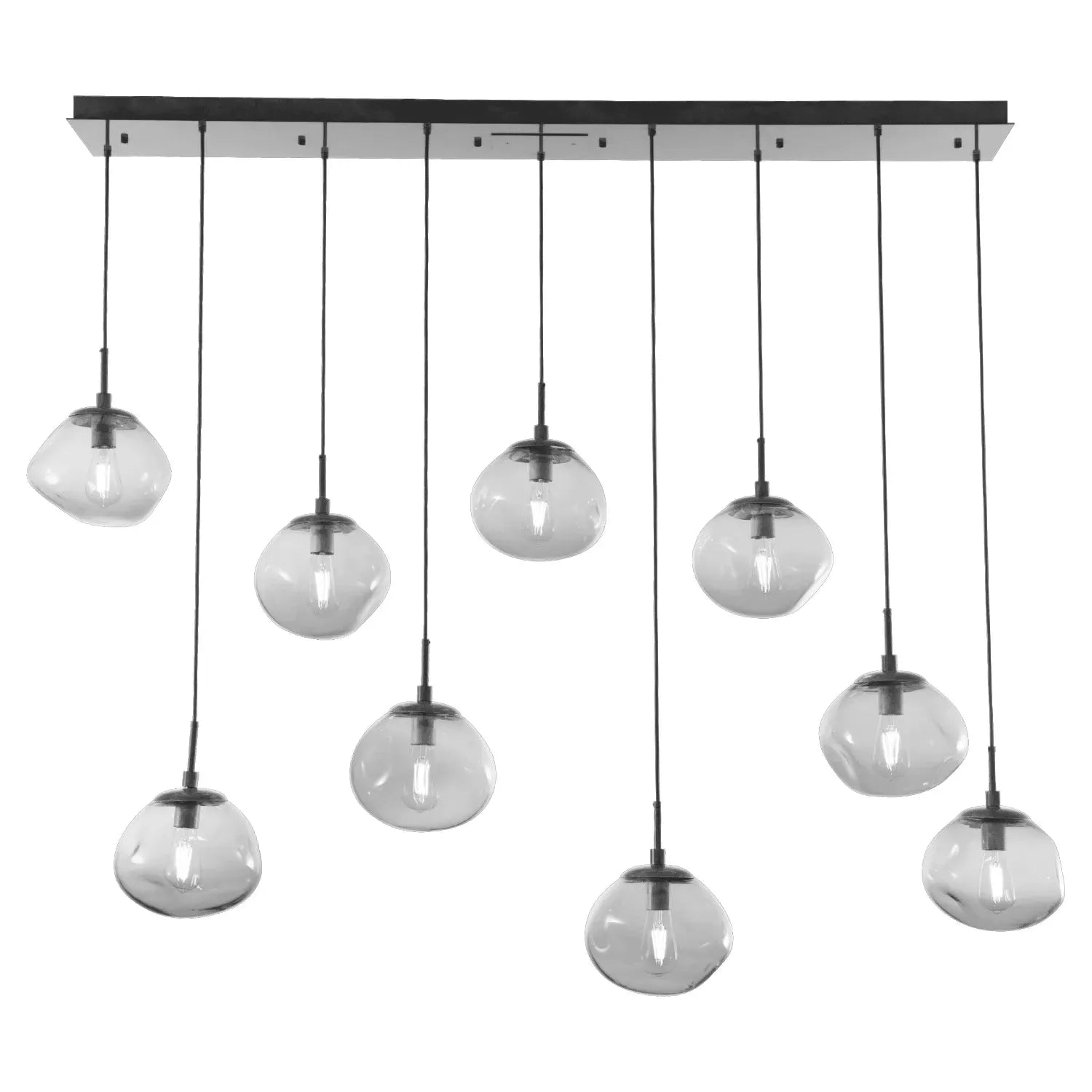Hammerton Studio - Nebula Nova Linear Multi-Port, 9-Light - PLB0064-09-MB-S-C01-E2 | Montreal Lighting & Hardware