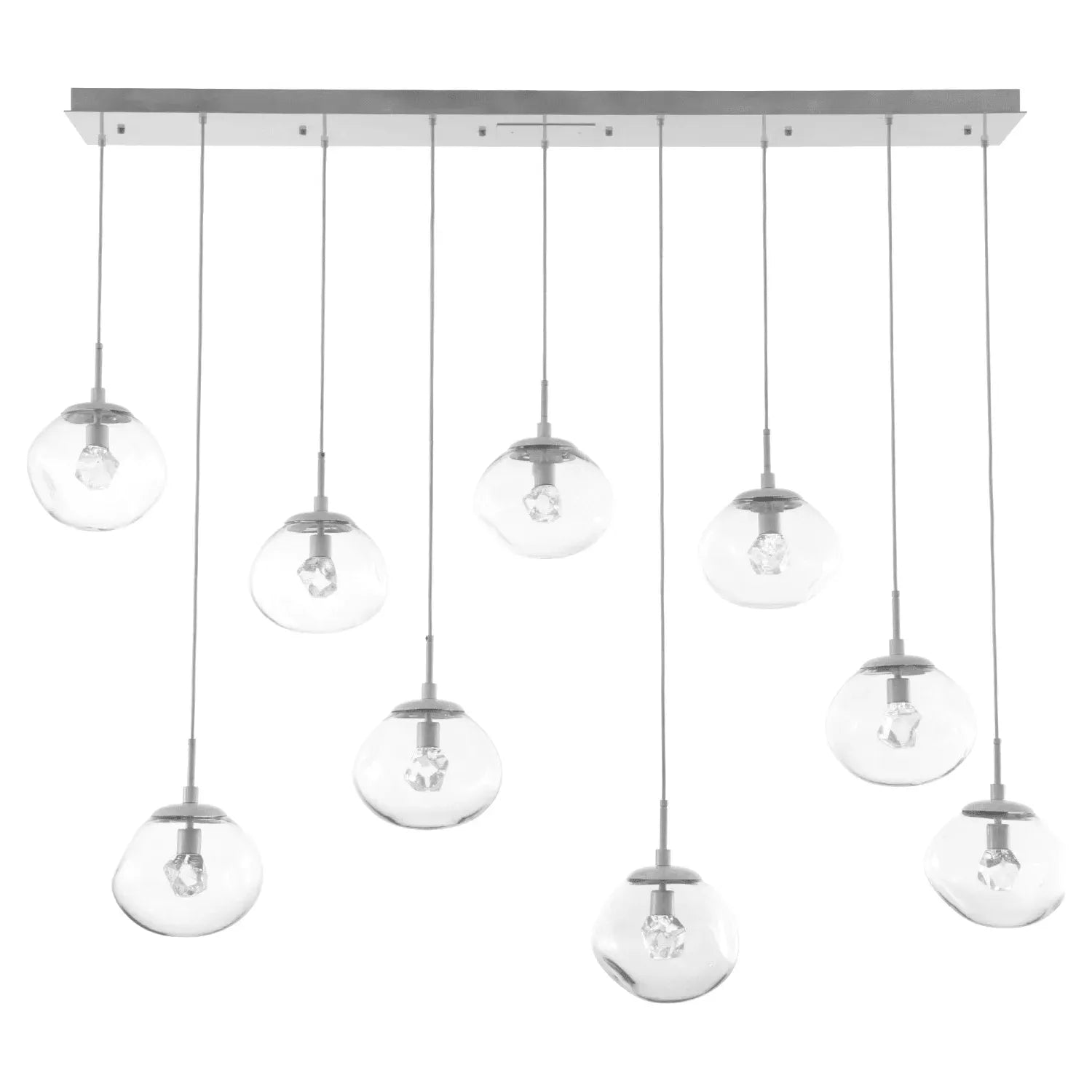 Hammerton Studio - Nebula Nova Linear Multi-Port, 9-Light - PLB0068-09-BS-ZC-C01-L1 | Montreal Lighting & Hardware