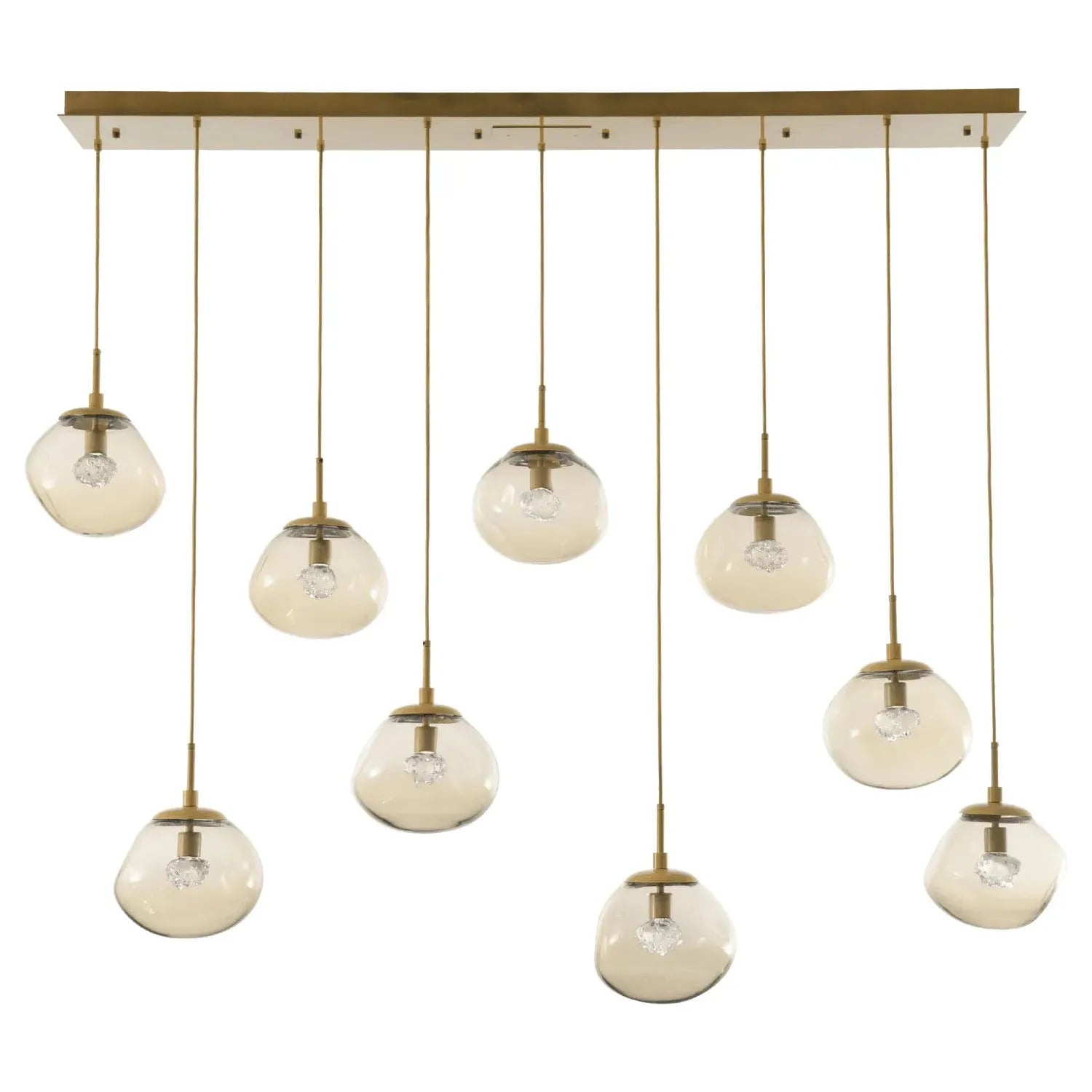 Hammerton Studio - Nebula Nova Linear Multi-Port, 9-Light - PLB0068-09-GB-FA-C01-L1 | Montreal Lighting & Hardware