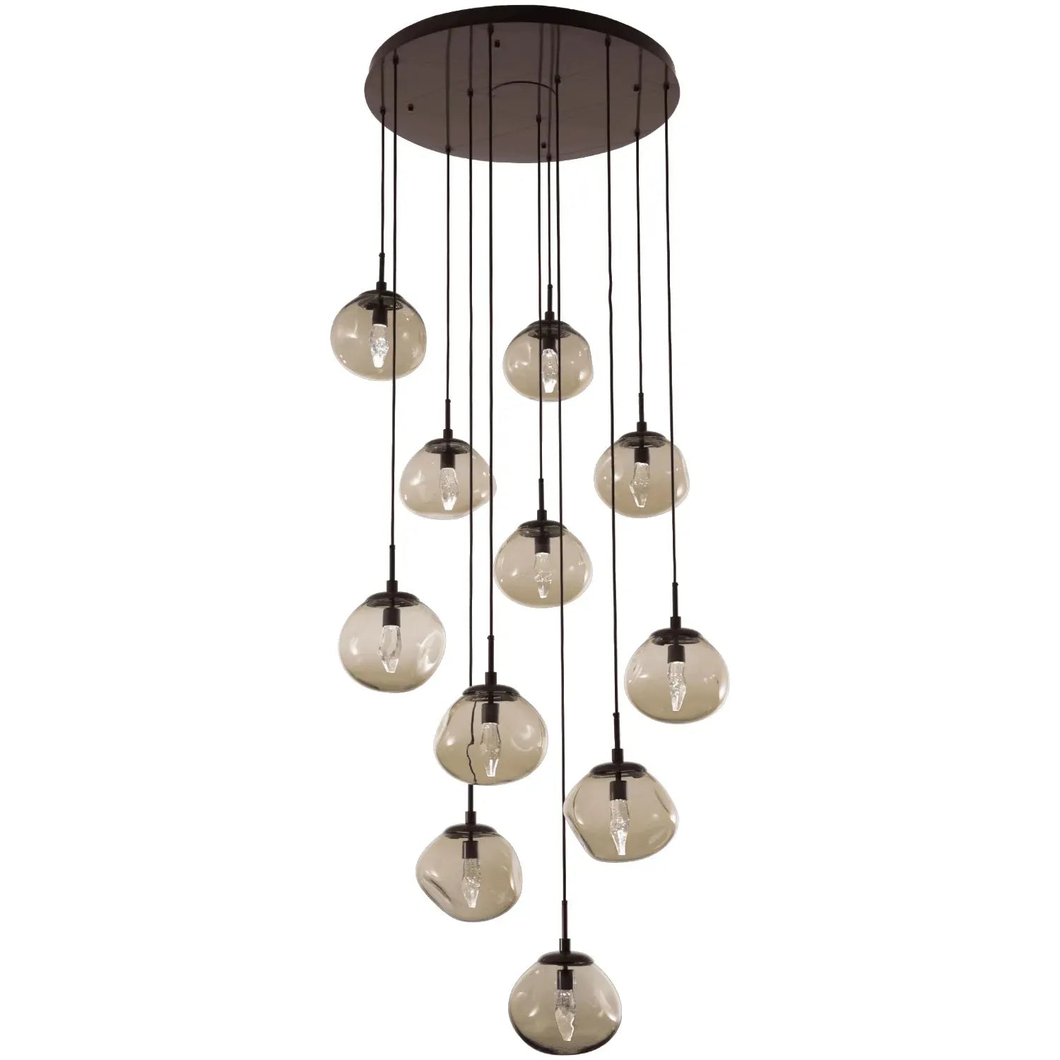 Hammerton Studio - Nebula Nova Round Multi-Port, 11-Light - CHB0068-11-FB-GB-C01-L1 | Montreal Lighting & Hardware