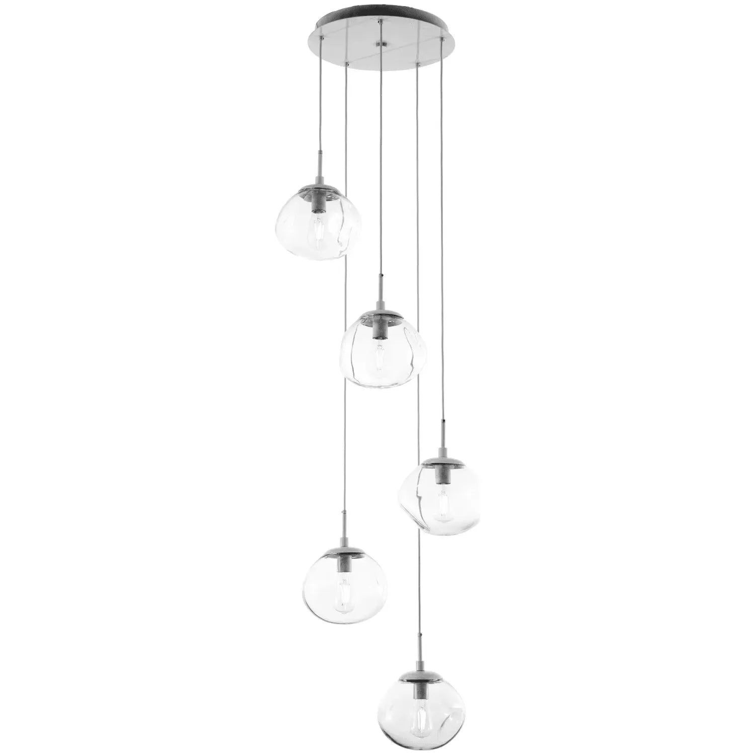 Hammerton Studio - Nebula Nova Round Multi-Port, 5-Light - CHB0064-05-BS-C-C01-E2 | Montreal Lighting & Hardware