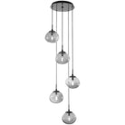 Hammerton Studio - Nebula Nova Round Multi-Port, 5-Light - CHB0064-05-MB-S-C01-E2 | Montreal Lighting & Hardware