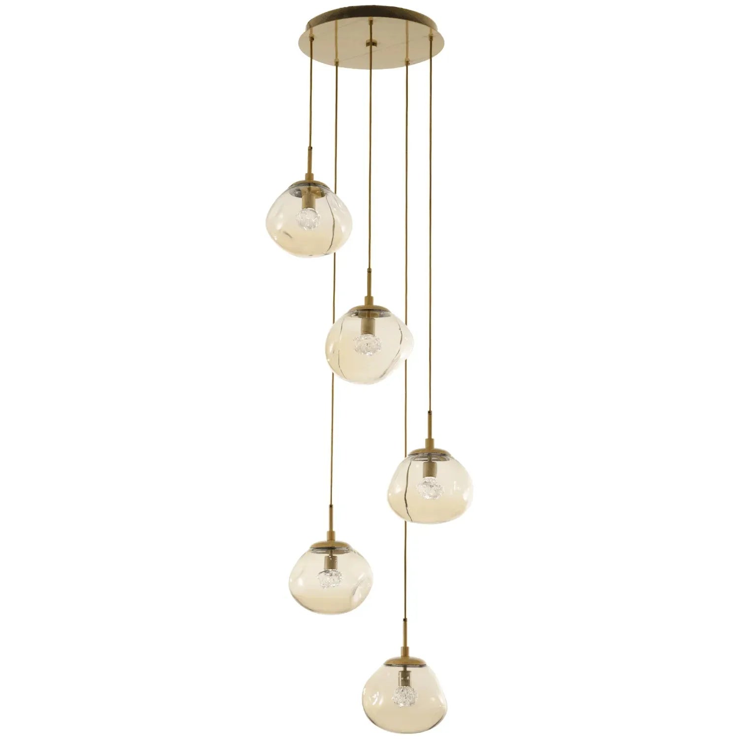 Hammerton Studio - Nebula Nova Round Multi-Port, 5-Light - CHB0068-05-GB-FA-C01-L1 | Montreal Lighting & Hardware