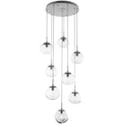 Hammerton Studio - Nebula Nova Round Multi-Port, 8-Light - CHB0064-08-BS-A-C01-E2 | Montreal Lighting & Hardware