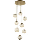 Hammerton Studio - Nebula Nova Round Multi-Port, 8-Light - CHB0064-08-BS-A-C01-E2 | Montreal Lighting & Hardware